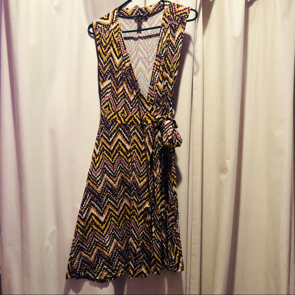 Patterned H&M wrap dress